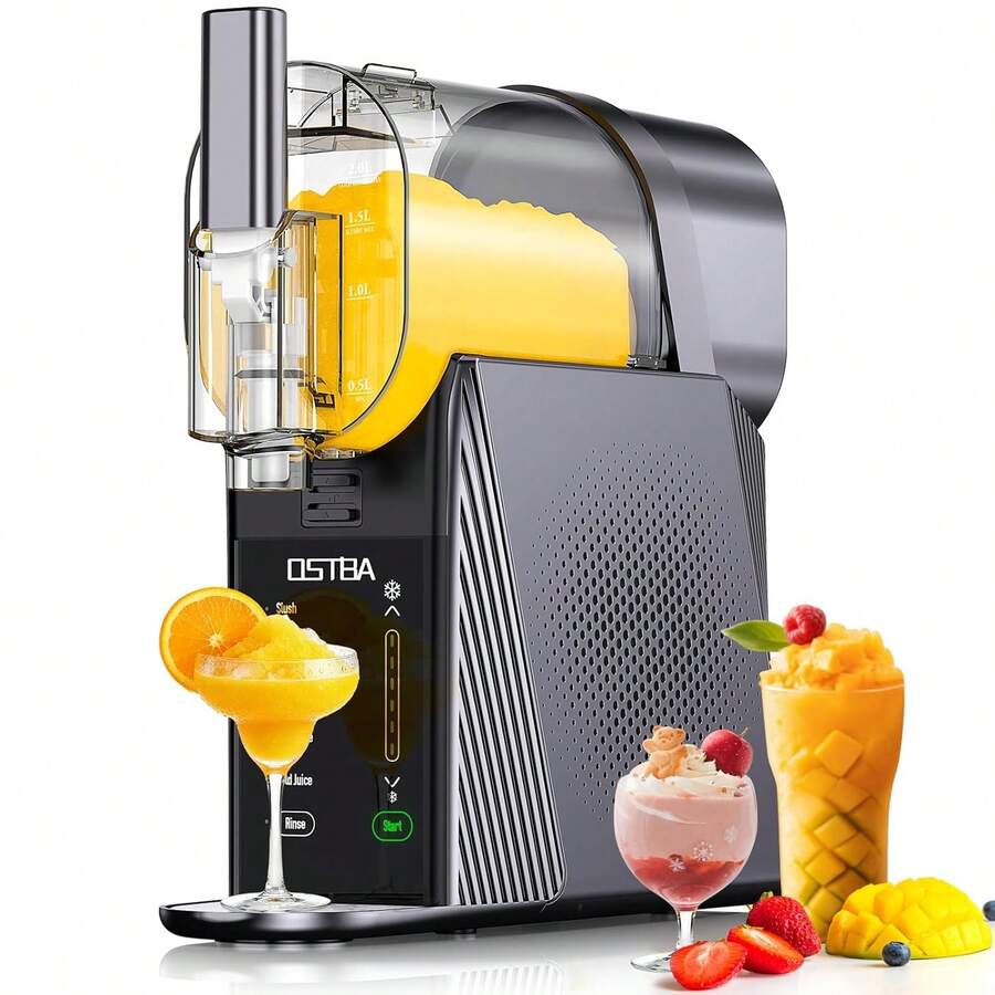 YASHE Slushie Machine-88oz Slushy Machine For Home, Frozen Drink Maker, No Ice Needed, One-Touch Slush Machine With 6 Preset Programs Self-Clean Function For Margarita, Smoothie, Milkshake, Frozen Cocktails,201stainless Steel - Default - View 1