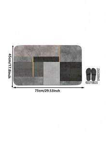 Bộ 1/3 thảm phòng tắm bằng vải flannel họa tiết hình học kiểu Ma-rốc cổ điển, mềm mại, thấm hút tốt và chống trơn trượt, bao gồm cả tấm phủ nắp bồn cầu, thảm chữ U cho bồn cầu và thảm trải sàn phòng tắm - Chất liệu: Flannel + Polyester, có thể giặt, thích hợp cho phòng tắm, khu vực tắm vòi sen, bàn trang điểm, phòng khách, lối vào, trang trí nhà cửa, đa năng, bền bỉ suốt bốn mùa. - A - Xem 14