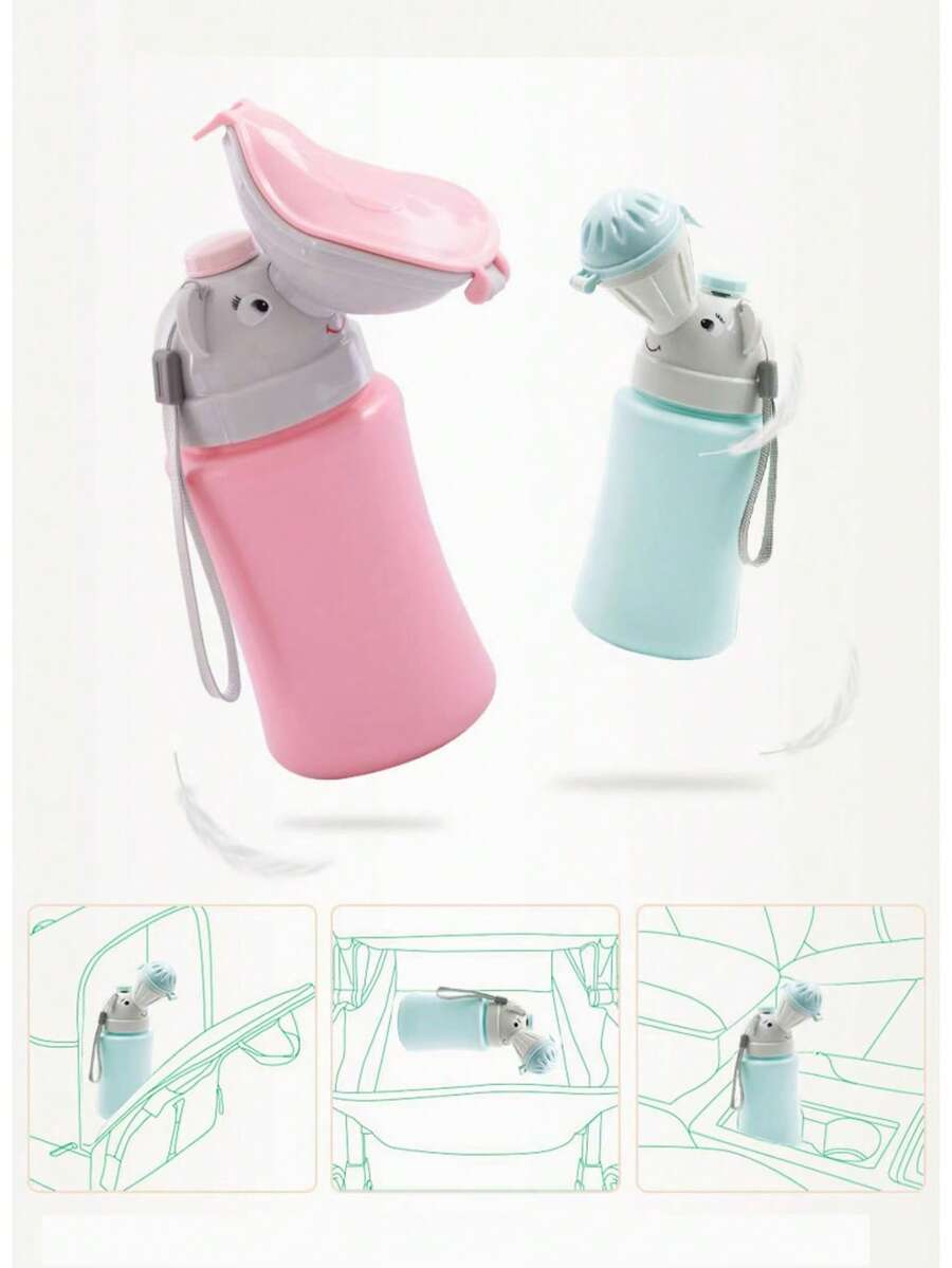 便携式婴儿马桶，男女通用儿童便盆，幼儿便携式如厕训练座，适合户外、汽车、旅行、露营，防漏车载便盆，幼儿旅行必备用品