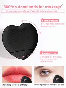 34件套化妆工具套装，包含：18支化妆刷套装+1个发圈+2个手碗带+3个迷你气垫粉扑+3个三角粉扑+3个化妆海绵+3个迷你化妆海绵+1个睫毛夹，一应俱全，新手友好 | 方便携带，送礼佳品 | 新手/女性的完美之选 - 彩色 - 查看 8