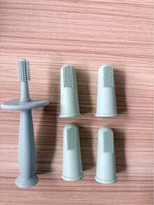 6支装婴儿指套牙刷套装，柔软硅胶指套牙刷，专为儿童设计，婴儿牙刷 - 完美清洁牙齿和口腔护理 - 适合婴幼儿，是送给宝宝的最佳礼物 - 彩色 - 查看 10