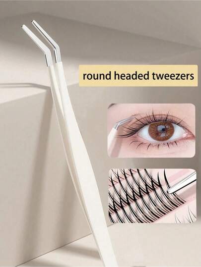 Professional Eyelash Extension Tweezers Set, Stainless Steel Design Easy For Beginners, Salon Use Tool, Professional Quality Portable Practical, Eyelash Extension Tool, Beauty Gift, Eyelashes, Makeup Tools, Eye Tools, Travel Essential, Eyelash Extension, Gift For Women, Holiday Gift