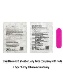 24pcs Press On Nails Medium Square French Nails Y2k Light Gray Nails Glitter Reusable Press On Acrylic Nails Fake Nails Supplies Free Of 24 Pieces Of Jelly Tabs And A Mini File - Light Grey - View 5