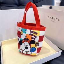 1pc Cute Cartoon Color-Blocking Handbag, Adorable Large Capacity Commuter Tote Bag, Soft And Healing Style! Foldable Portable Shopping Bag, Versatile Cute And Durable Tote Bag - Multiple Styles - View 31