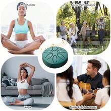 3英寸迷你空心鼓，钢舌鼓，碳钢手鼓，雨鼓，打击乐器，便携式迷你铁鼓，适合初学者，鼓玩具，音乐>乐器，音乐制作，音乐，鼓，打击乐器 - 彩色 - 查看 6