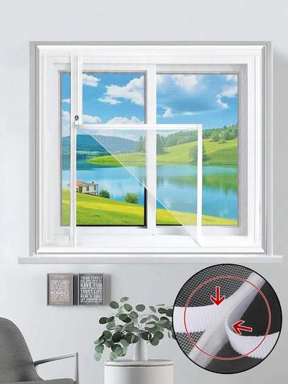 Màn chống muỗi nhiều kích cỡ, màn chống muỗi dễ lắp đặt với khóa kéo ở giữa, được làm từ sợi polyester tự dính, có màu đen, trắng và nhiều kích cỡ. Màn giúp ngăn muỗi xâm nhập đồng thời vẫn cho phép thông gió và lưu thông không khí. Lý tưởng cho cửa sổ trong nhà và ngoài trời, có thể lắp đặt bằng khóa dán, bảo vệ vẻ ngoài của cửa sổ, thân thiện với vật nuôi, chống mèo, chống muỗi và cũng có thể được sử dụng như rèm cửa.