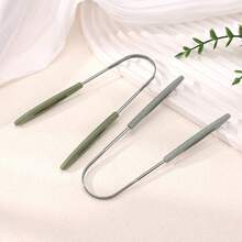 Dụng cụ cạo lưỡi bằng thép không gỉ, dụng cụ làm sạch lưỡi, dụng cụ loại bỏ mảng bám trên lưỡi giúp khử mùi hôi miệng, dụng cụ vệ sinh răng miệng dành cho người lớn. - Nhiều màu - Xem 6