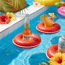 Floating Pool Cup Holder, 3D Printed Pool Drink Holder, Floating Beverage Rack For Swimming Pool, Poolside Storage Tray, Pool Party Essentials For Family Outdoor Summer - A - View 13