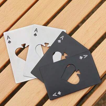 1/2 cái dụng cụ mở nắp chai bia hình chữ nhật bằng thép không gỉ màu đen, kiểu mở nắp chai nước ngọt, thích hợp cho hoạt động ngoài trời, cắm trại, quà tặng Ngày của Cha, đồ dùng cho tiệc tùng.