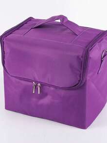 This Is A Multi-Layer Makeup Case With Ample Storage Capacity, Water- And Wear-Resistant Compartments, Making It Easy To Carry All Your Beauty And Jewelry Essentials. It Simplifies Your Travels And Daily Routines. - View 6