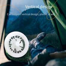 1pc LED Camping Fan Light, Supports USB Charging, Built-In 1800mAh Lithium Battery Powered, Comes With Hook, Suitable For Tent, Car, Outdoor Travel And Bedroom, Has Lighting And Fan Modes - Fan + Lighting - View 7