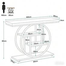 Sofa & Console Tables - Black - View 2