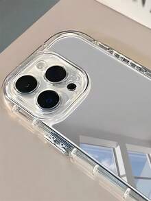 Acryl Spiegel Soft Handyhülle, minimalistisch kreative transparente Handyhülle, geeignet für iPhone 17 Pro Max/17 Pro/17 Air/17/16 Pro Max/16/16 Pro/16 Plus/16e/15/15 Pro Max/15 Pro/15 Plus/11/12/13/14 Pro Max/XS/XR/11 Pro/11 Pro Max/12 Pro/12 Pro Max/13 Pro/13 Pro Max/7 Plus/14 Pro/14 Pro Max/14 Plus/7 Plus/8 Plus/8/SE2 - Transparent - Übersicht 4