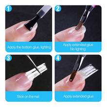 2M Glass Fiber Nail Extension Strengthener, Crack Prevention Nail Extension Fiber - White - View 2