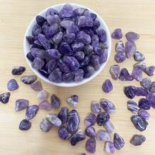 100g Đá vụn tinh thể màu tím, thích hợp dùng làm đá trang trí chậu hoa, bình hoa, bể cá. - A - Xem 4