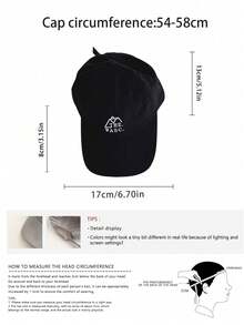 Mũ lưỡi trai mỏng in chữ, nhanh khô, unisex, nhẹ, thoáng khí, in chữ màu tương phản, thích hợp cho mùa hè, hoạt động ngoài trời, chống nắng, vành cong, đi biển, nghỉ lễ. - Khô nhanh. - Xem 3