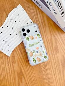 1 chiếc ốp lưng điện thoại TPU trong suốt hình thỏ Phục Sinh và trứng, chống sốc, có ngăn đựng thẻ, thời trang, đa năng, sáng tạo, tương thích với iPhone 6s 7 8 Plus X XR XS 11 12 13 14 15 16 17 Pro Max Mini Plus Air, A14 A54 A56 A31 4G A23, Note 8 Pro, Note 14 Pro 4G, Note 12 4G, A98, S24 S25 Ultra, 15 Pro Ultra 17 Pao Max, phiên bản quốc tế, không phải phiên bản nội địa. - Nhiều màu - Xem 1