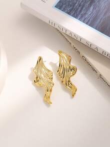 Bộ 2-10 đôi bông tai trang sức nữ mới, thời trang, nhẹ, đa năng với nhiều họa tiết hình học khác nhau như nơ, hình quạt, phù hợp để đeo hàng ngày, đi nghỉ mát, làm quà tặng, bông tai ít gây dị ứng. - Nhiều màu - Xem 6