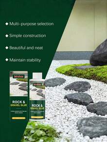 Pegamento para piedras, aglutinante de piedras para paisajismo, pegamento para fijar piedras trituradas al aire libre, adhesivo multiusos - A - Ver 9