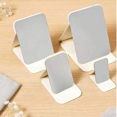 时尚便携折叠化妆镜 - 可调节桌面化妆镜，设计时尚，适合日常使用、学生宿舍和旅行 - 节省空间，易于携带，桌面化妆镜，男女通用迷你镜，公主镜，卧室，学生宿舍，梳妆镜