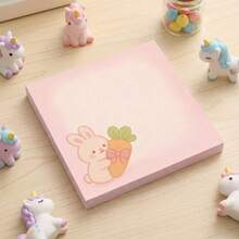 4 tờ giấy ghi chú hình động vật dễ thương, thích hợp dùng trong văn phòng phẩm, gồm các họa tiết hươu, gấu, mèo, thỏ, giấy tự dính - kích thước 7.62x7.62cm hình vuông, có thể dùng làm quà tặng giáo viên, quà sinh nhật, quà Giáng sinh (Đáng yêu & Thiết thực) - Một cỡ - Xem 3