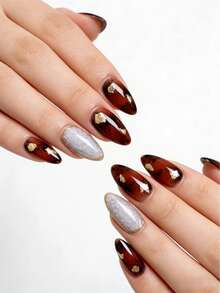 Bộ 10 miếng, làm thủ công 100%, mỗi miếng đều được làm thủ công với nhiệt độ khác nhau, chênh lệch nhỏ tạo nên sự độc đáo. Bộ móng giả hình hạnh nhân ngắn, được làm thủ công hoàn toàn, kiểu dáng thanh lịch và tinh tế, nghệ thuật làm móng ngọt ngào cho bé gái, thiết kế hình hạnh nhân, móng giả làm trắng, móng giả acrylic tái sử dụng được làm thủ công hoàn toàn, kèm theo 1 dũa móng mini và 1 nhãn dán tự dính. - Nhiều màu - Xem 10