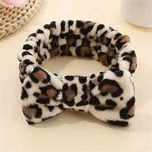 Diadema con lazo de estampado de leopardo, conjunto de pañuelo y banda para la cabeza estampados, toalla de muñeca de microfibra suave reutilizable y lavable, para mujeres y niñas, yoga, correr, envoltura facial y de muñeca - Multicolor - Ver 8