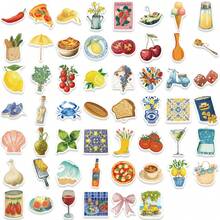 54PCS Mediterranean Tomato Stickers Kawaii Laptop Aesthetic Graffiti Room Skateboard Scrapbooking Phone PVC Sticker - 1 Set - View 9