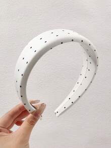 1件波点发箍，法式优雅风格甜美复古柔软日常佩戴派对下午茶高冠防滑固定刘海及碎发发饰 - 彩色 - 查看 14