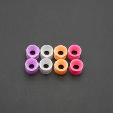 4 đôi nút bịt tai và khuyên tai dạng ống bằng silicon mềm phát sáng trong bóng tối, phù hợp cho cả nam và nữ, khuyên tai mỏng hai mặt lồi, khuyên tai phát quang, trang sức cơ thể - Tai giãn sáng - Xem 22