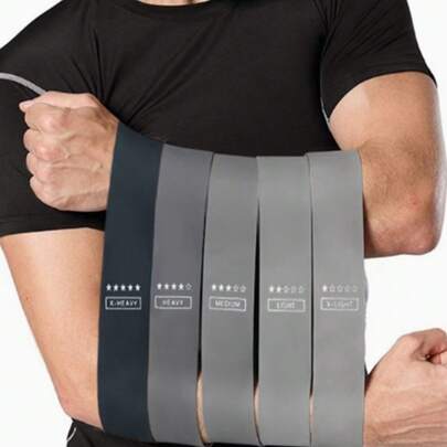 1 pieza Banda de resistencia, Bandas de entrenamiento unisex, Adecuado para sentadillas, yoga, entrenamiento físico, material TPE elástico multipropósito, 10-40 libras, disponible en varios tamaños