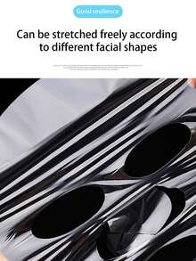 100片一次性塑料面膜纸，保湿锁水面膜，超薄透明面膜，专业SPA及居家DIY护肤工具，有效锁水 - 無色 - 查看 4