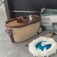 Spin Mop And Bucket With Wringer Set On Wheels, 360 Spinning Mop Stainless Steel Handle For Tile Wood Laminate Floors - B - Xem 6