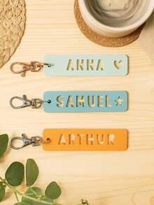 Acrylic Name Keychain, Bag Charm, Backpack Tag, Customizable Any Name Keychain, Personalized Name Tag Gift, Keychain Gift - Multicolor - View 9