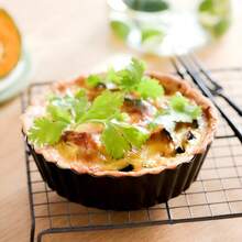 Khuôn nướng bánh pizza/bánh ngọt đáy rời 7 inch/8 inch/9 inch, khay nướng bánh pizza/bánh ngọt/món tráng miệng, đĩa nướng bánh tròn có rãnh, có thể tái sử dụng, chịu nhiệt, bền chắc. - Nhiều màu - Xem 4