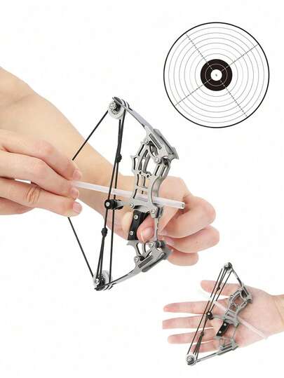 一套迷你复合弓，适合青少年、成人、年轻人，口袋型射箭狩猎弓，适合靶射、狩猎游戏、作为礼物，也适合日常娱乐和减压，释放你的射箭天赋