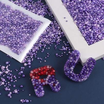 10g/Pack Purple Fairy Purple Mixed Size Epoxy Resin Filler, Suitable For Handmade Jewelry, Jewelry DIY, Letter Silicone Mold Filling, Keychain, Pendant, Holiday Decoration And Various Handmade DIY