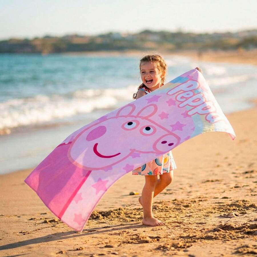 Cerdá Peppa Pig منشفة مايكروفايبر بتصميم بيبا بيج للأولاد والبنات - منشفة بغطاء رأس للأطفال بتصميم بيبا بيج، ناعمة، ماصة، سريعة الجفاف - منشفة شاطئ، مسبح، سباحة، حمام للأولاد والبنات، منشفة صيفية خفيفة ومريحة، للأعمار من 2 إلى 8 سنوات
⚫ شحن مجاني ✅ توصيل خلال 24/48 ساعة إلى إسبانيا - الخيار الثاني - مشاهدة 1