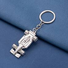 1 Men's Keychain Gift Racing Keychain Formula Racing Keychain - Silver - View 2