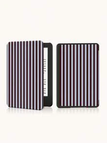 1 个棕蓝条纹电子阅读器保护套，适用于 Kindle Youth Edition/Kindle NK 11/Paperwhite 5 (A16) 11 英寸第 11 代 2025 款配件，带自动唤醒/睡眠功能，纤薄便捷，完美贴合并保护您的阅读设备。 - 彩色 - 查看 3