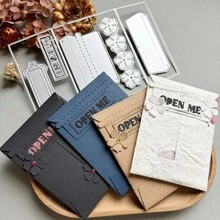 1pc Mini Envelope Metal Cutting Die, Carbon Steel Template For Scrapbooking, Photo Album, Vintage Elegant Embossing Craft Die For Making Cards, Envelopes, Album Cards, Embossed Paper Crafts - A - View 5