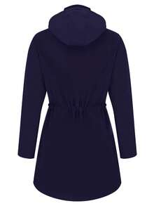 Women Coats - Navy Blue - View 1