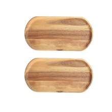 1/2/3 piezas Bandeja de servir de estilo minimalista y de alta gama de madera de palo de rosa, adecuada para la cocina, verduras, carnes, frutas y otros alimentos - Marrón Mocha - Ver 6