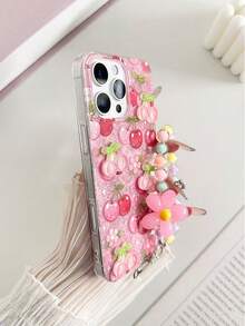 Cherry Accessories 彩色树脂透明花卉吊坠加厚防摔高端手机壳,兼容 17、17 Pro、17 Pro Max、 16/15/XR/ 16 Pro Max/7/8/P12 Pro Max/P13 Pro Max/P14 Pro Max/P13/P14/P11/P12/P14,可爱时尚加厚保护壳,适用于 XS/S/XS Max/7/8/GES2 - 彩色 - 查看 7