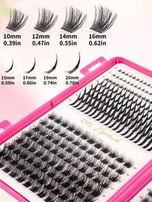 448pcs Individual False Eyelashes, Eyelash Book, Cluster False Eyelashes, DIY Home Eyelash Extension, Cluster False Eyelashes, Individual False Eyelashes, False Eyelashes, Russian Lash Extensions Kit Spikes Lash Individuals Volume Eyelash Clusters D-Curly Lash Clusters Kit 8-16MM DIY Eyelash Extensions,4 Styles Lash Clusters Spike Lashes Individual Lash Clusters,Multi-Type Natural Look,120DReusable Individual Segmented False Eyelashes Wispy&Ultra Soft DIY Eyelash Extension At Home - D - Xem 8