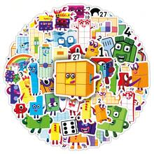 50pcs Numberblocks Cartoon Educational Math Animation Decorative Stickers For Notebook, Laptop DIY - Numberblocks - View 1