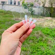 50 chiếc quạt mini trong suốt dễ thương 5cm, quạt thủ công tự làm cho trẻ em, quà tặng nhỏ cho đám cưới, sinh nhật, quà tặng cho cặp đôi và bạn bè. - Nhiều màu - Xem 3