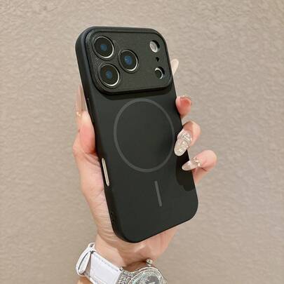 1个哑光质感大窗口磁吸式手机壳 - 兼容苹果 17 Pro Max/17 Pro/17 Air/17/16 Pro Max/16 Pro/16/16 Plus/15/15 Pro Max/15 Pro/13/14 Pro Max/13 Pro/13 Pro Max/14 Pro/14 Pro Max