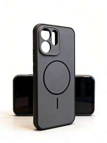 3-In-1 Magnetic Protective Case For Reno 15 5G/Reno 15F, Includes Tempered Glass Screen Protector + Lens Protector, Full-Body Shockproof Hard Shell Case, Durable And Anti-Scratch - Black - View 3