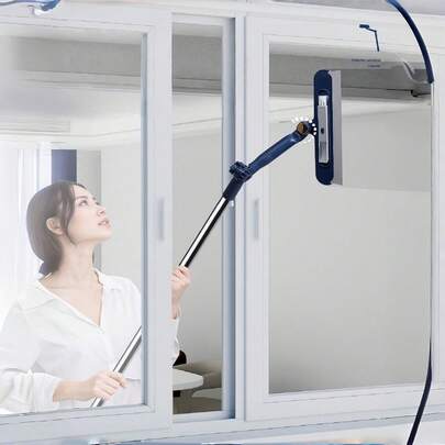 1 szt. 3-w-1 wielofunkcyjna, rozsuwana ściągaczka do okien, wycieraczka do szyb, dwustronna szczotka do mycia okien na wysokich piętrach, narzędzie do czyszczenia gospodarstwa domowego